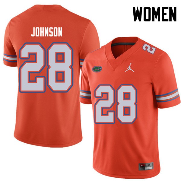 Jordan Brand Women #28 Kylan Johnson Florida Gators College Football Jerseys Orange